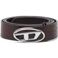 Diesel Brown Clothing Diesel Ceinture En Cuir Avec Logo Oval D - Marron