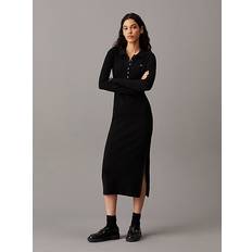 Calvin Klein XXL Dresses Calvin Klein Long Ribbed Cotton Polo Dress