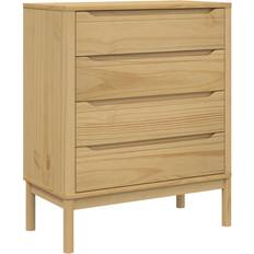 Brown Chest of Drawers vidaXL Floro Chest of Drawer 76.5x90.5cm