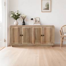 Furniture Brayden Studio Nataly Carved Mango Wood 4 Sideboard