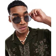 Pull&Bear Metal Frame Sunglasses - Jet Black
