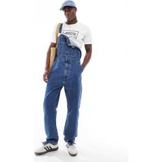 Levi's Hängselbyxor I Denim Med Rak Passform - Mellanblå