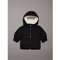 Calvin Klein Ytterkläder Calvin Klein Newborn Hooded Puffer Jacket - Black