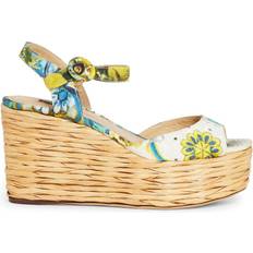 Dolce & Gabbana Multicolored Slippers & Sandals Dolce & Gabbana Wedge Sandals