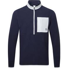 Golf - Sininen Neuleet Puma Men's Quarter-Zip Fleece Golf Top - Blue