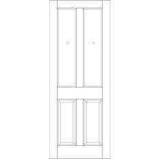 Doors LPD Doors Malton Unglazed Hardwood Interior Door L (x)