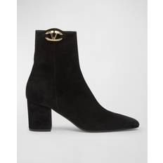 Valentino Garavani Botas Valentino Garavani VLOGO The Bold Edition Suede Ankle Boot - Women's