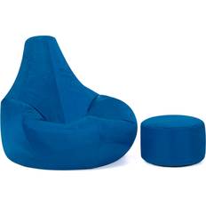 Bean Bags Bean Bag Bazaar Recliner Blue Bean Bag