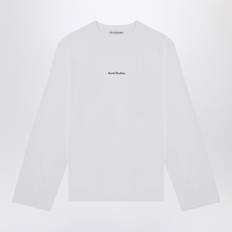Acne Studios Herr T-shirts Acne Studios T-shirt Long Sleeve Logo - Vit
