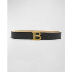 Balmain Women Belts Balmain Cintura in pelle di vitello con fibbia logo b female - NERO