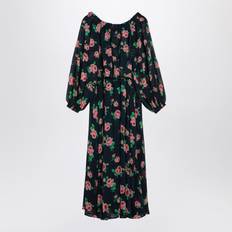 ROTATE Birger Christensen Kjoler ROTATE Birger Christensen Floral Chiffon Off-The-Shoulder Dress