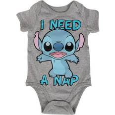 Bodysuits Disney Sold by: FLORIDAGIFTSCOM LLC, Lilo and Stitch Infant Onesie Need Nap Gray Bodysuit