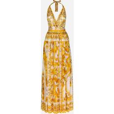 Dolce & Gabbana Long Dresses Dolce & Gabbana Majolica long sleeveless dress