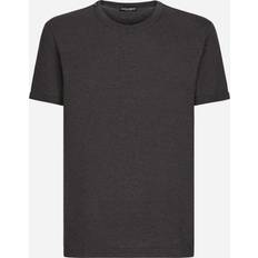 Dolce & Gabbana Grey T-shirts Dolce & Gabbana Giro T-shirt M/Corta Gray