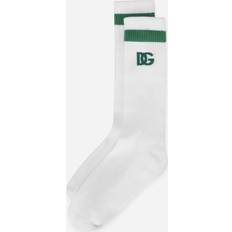 Dolce & Gabbana Herren Socken Dolce & Gabbana Gerippte Socken mit DG-Logo