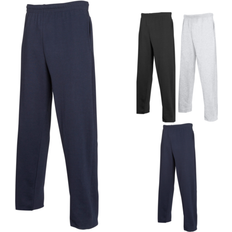 Joggers - Silver Trousers Fruit of the Loom lightweight sweatpants men fleece jogging bottoms