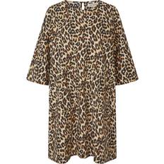 CarlaLL Short Dress SS - Leopard Print
