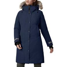 Canada Goose Women Coats Canada Goose Women's Parka Sherbrooke Atlantic Navy