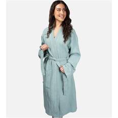 Viscose Robes Cariloha Luxury Waffle Knit Bath Robe Viscose from Bamboo Unisex Moisture Wicking Odor & Allergy Resistant Tahitian Breeze Tahitian breeze L/XL