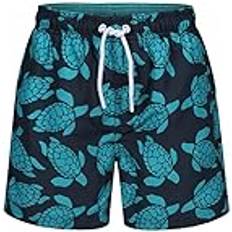 Turtles Print Swim Shorts Navy 11-12 Years