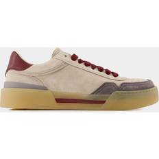 Dolce & Gabbana Multicolored Shoes Dolce & Gabbana Low Top Leather Beige