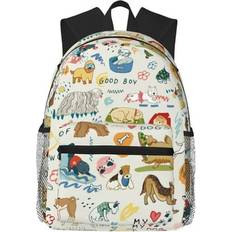 Bags Rocae Sold by: Nice Pillow Holdings Ltd. Rocae Dogs Funny Pets for Lightweight Casual Backpack Travel Hiking Backpack Carry On Laptop Backpack for Girls Boys