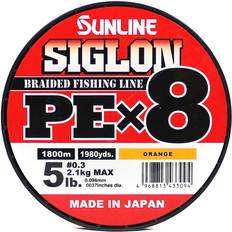 Orange Fishing Lines Sunline Sale P.E X8 Siglon 1800M P.E 0.3 5LB Orange 3094