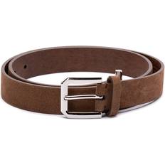 Brunello Cucinelli Belt With Square Buckle And Tip Brown