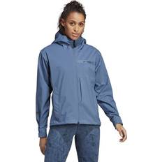 Blue Rain Jackets & Rain Coats Adidas Terrex Multi Rain.Rdy Waterproof Hooded Rain Jacket