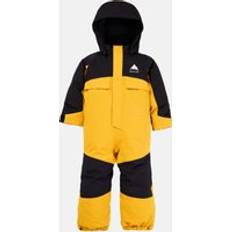 XS Overalls Burton Toddlers' 2L One Piece Snowsuit, True Black Goldenrod