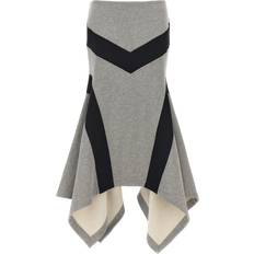 Grey - Short Skirt Skirts The Attico Long Skirt Gonne Grigio-Donna Gray 38IT