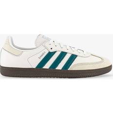 Adidas Turquoise Trainers adidas Womens Cloud White Legacy Teal Samba Og Logo-print Leather Low-top Trainers Eur Women CLOUD WHITE LEGACY TEAL