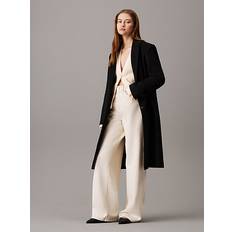 Calvin Klein Dam Kappor & Rockar Calvin Klein Relaxed Brushed Wool Coat - Black