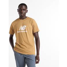 New Balance Men T-shirts New Balance Men's Sport Essentials Logo T-Shirt Brown Size 2XL