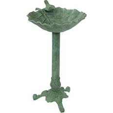 Green Garden Decorations Sunnydaze Decor Autumnal Leaf Cast Bird