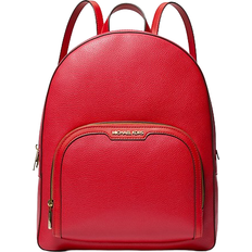 Michael Kors Jaycee Large Pebbled Leather Backpack - Bright Red