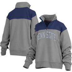 Soccer Jackets & Sweaters Pressbox NCAA Penn State Nittany Lions Avon Fleece Quarter-Zip Jacket, Gray