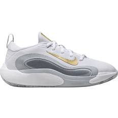 Children's Shoes Nike IsoFly GS - White/Cool Grey/Wolf Grey/Metallic Gold Star