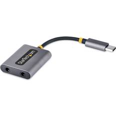 USB C 2.0 - 2x3.5mm Headphone Splitter Adapter M-F