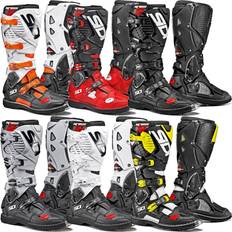 Red Motorcycle Boots Sidi Crossfire MX Boots Red-Black Man, Unisex