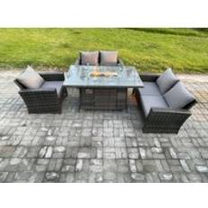 Garden & Outdoor Furniture Fimous Fire Pit Patio Dining Set