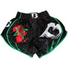 Arts Martiaux Booster Short Kick-Boxing Fight Gear AD Maroco Noir