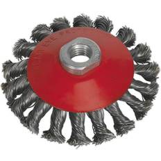 Power Tool Accessories ThatCable 100mm Conical Wire Brush Twisted Steel M10 x 1.5mm Up to 12500 rpm