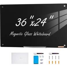 36"x24" Magnetic Glass Dry Erase Whiteboard
