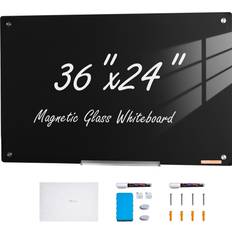 Ohne Rahmen Whiteboards VEVOR 36"x24" Magnetic Glass Dry Erase Whiteboard