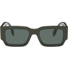 Fendi Men Sunglasses Fendi Green Diagonal SHINY DARK GREEN/GRE