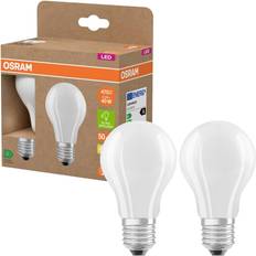 Osram 4099854253485 LED RGB-lamp EEK A A G E27 Pæreform 2.2 W = 40 W Varmhvid Ø x H 60 mm x 60 mm 2 stk