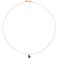 Rosso Collane Dodo Necklace rose gold white gold ladybug 9kt rose gold Red