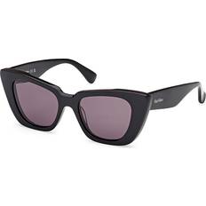 Max Mara Unisex Solglasögon Max Mara MM0099 Glimpse5 01A Solglasögon Acetat Svart - Svart