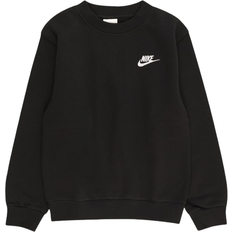 Black Sweatshirts Children's Clothing NIKE Kid's Sportswear Club Fleece Sweatshirt - Black/White